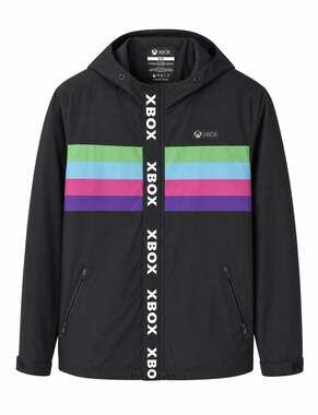 Xbox Meta Threads Windbreaker Jacket Black Size M